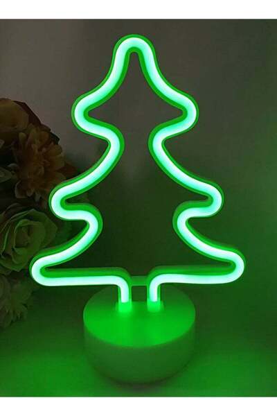 Raffine مصباح نيون LED قائم باللون الأخضر من ANSELF