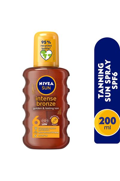 NIVEA Intense Bronze Tanning Sun Spray SPF6 200 ml