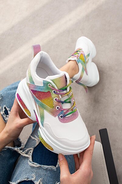 Modanizm Cleo Renklii Dolgu Spor Ayakkabı