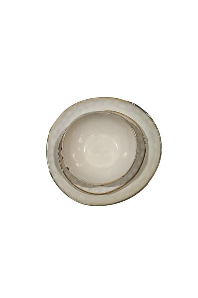 OEM 18-piece dinner service set, Cream