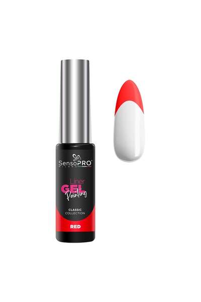 SensoPRO Milano Creion de unghii UV clasic cu gel - Roșu 8ml