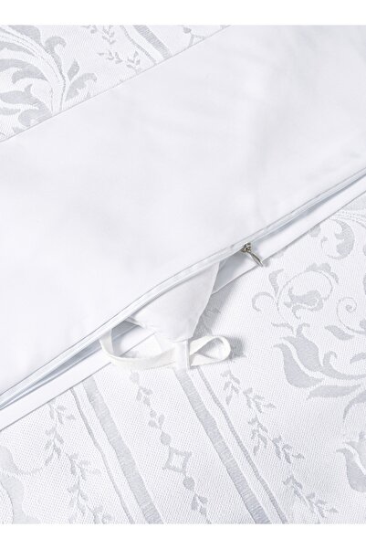 Master Home Textile Chenille Polyester Jacquard Comforter Sets, 9Pcs King Size, Fits 200x200 cm Bed, Removable Filling