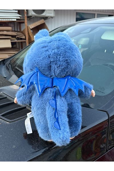 BaoBao Papusa de colectie Labubu Dragon 50 cm cu costum plus si detalii premium, albastru