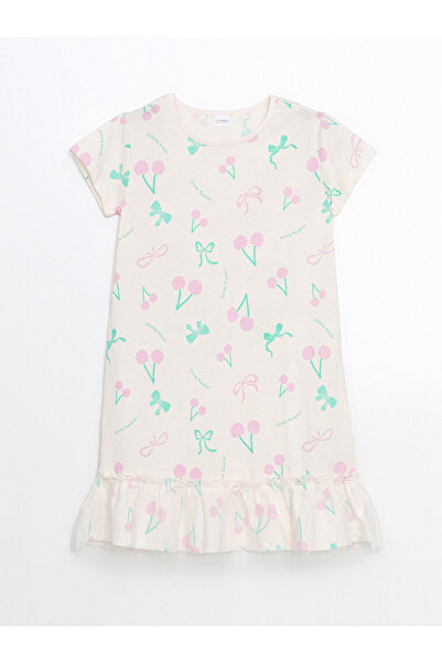 LC Waikiki Cămașă de noapte pentru fete cu guler rotund New Season - S5CN41Z4