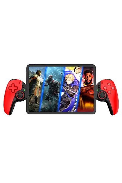 SKYDDAR INNOVATION Wireless Bluetooth 5.2 Controller Universal, Android/iOS/PS4/Switch, BSP-D9, set sticker, Red