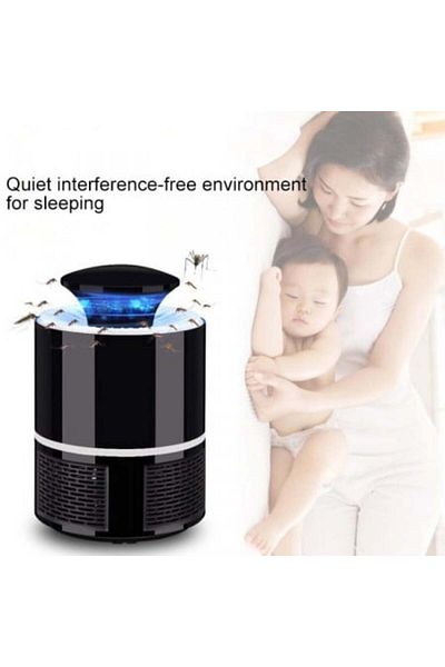 Blusmart USB charging anti-mosquito lamp with UV, black