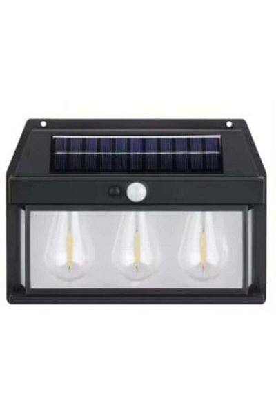 Blusmart Solar LED Lamp with Motion Sensor 24 x 17 cm for Wall, with 3 Bulbs