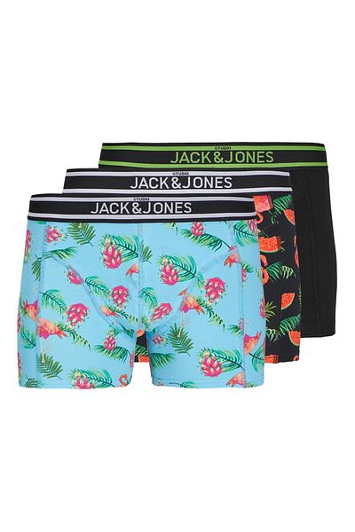 Jack & Jones Πακέτο 3 Black Boxers - Tom