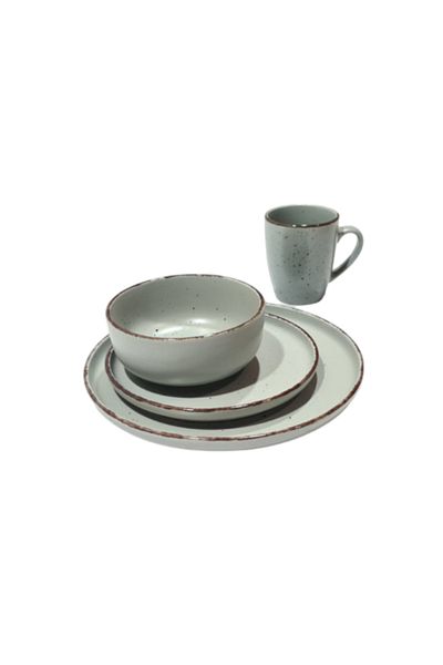 OEM 16-piece dinner service set, Grey