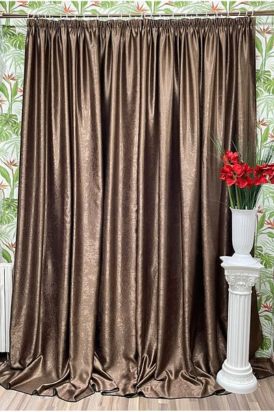 Liz Line Set of two blackout curtains, with drapery, various sizes and colors, from the "Monocrom" range by Liz Line