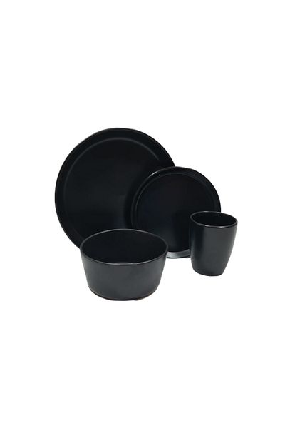 OEM 16-piece dinner service set, Black