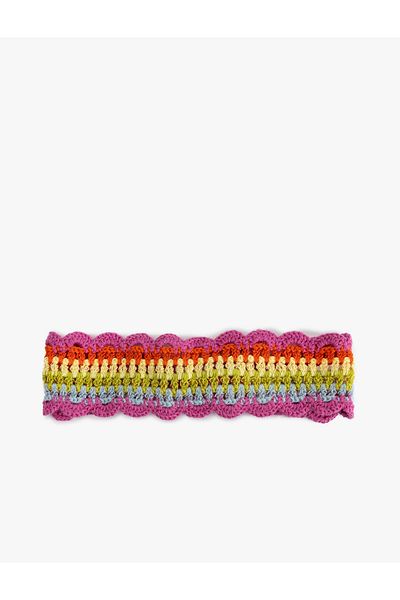 Koton Striped Knitted Headband - X Sibil Çetinkaya
