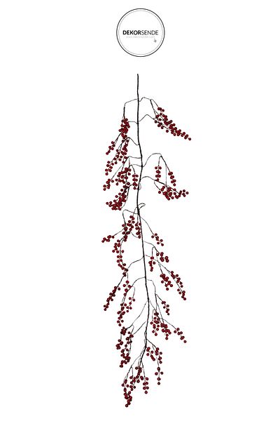 Dekorsende Artificial Berry Pendant Lamp Red 180 cm