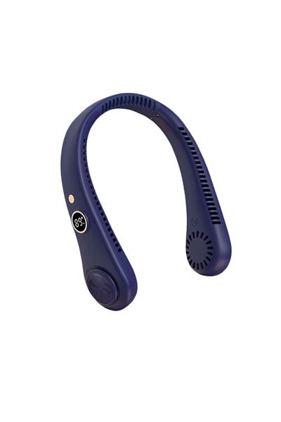 SKYDDAR INNOVATION Ventilator modern, ultraportabil, poziționare pe gât, 5 viteze, flexibil, albastru