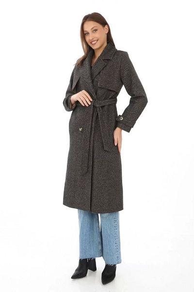 Silerra Women's Fish Back Cashmere Long Cashmere Coat - Brown