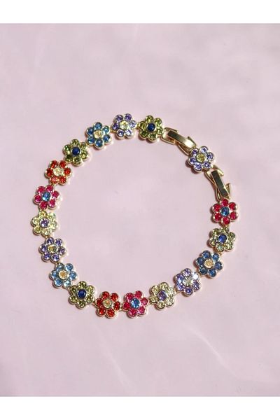 Reorah Collection Colorful Flower Bracelet