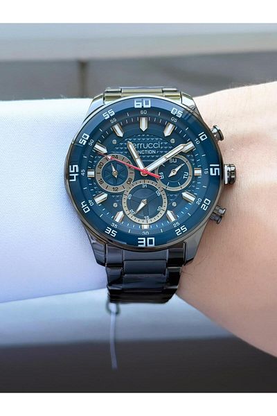 Ferrucci Men's Functions Active Metal Cord Wrist Watch