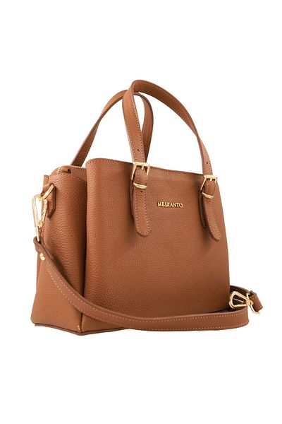 Meskanto Monaco Genuine Leather Hand and Shoulder Bag with Strap