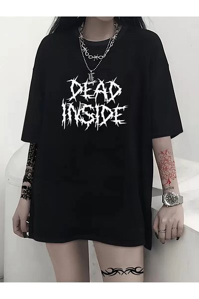 CVS Tricou supradimensionat cu mânecă scurtă cu imprimeu cu litere în stoc - moale, respirabil, confortabil pentru femei