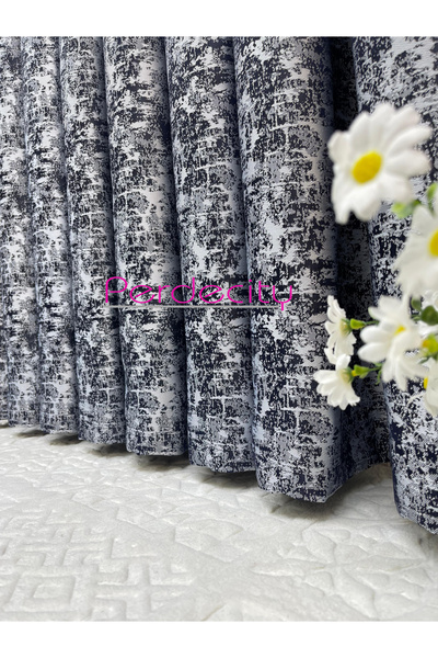 PERDECITY Посейдон темно-синій панельний фон для штор 1x3, щільний склад [одностулковий], підходить для будь-якої кімнати, не потребує прасування.