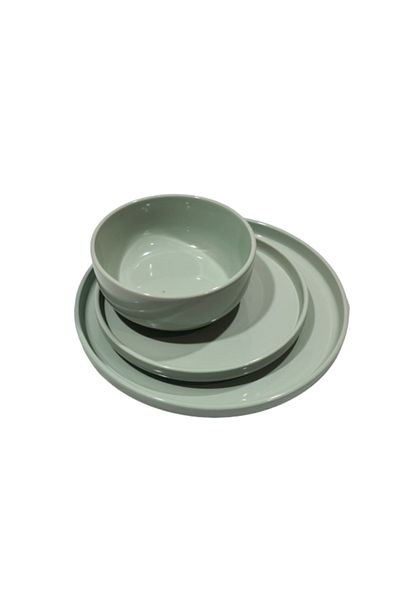 OEM 12-piece dinner service set, Green