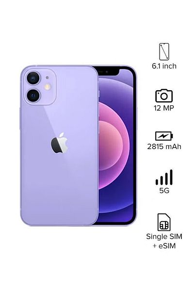 Apple iPhone 12 With Facetime 128GB Purple 5G - International Version