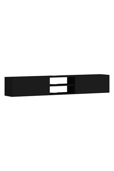 haaus.ro Comfortable TV Genova, 2 Uses, Black, 180 x 30 x 30 cm