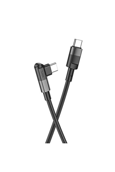 Hoco Cablu de date Type-C la Type-C PD 100W, 5A, 1.2m - Hoco (U108) - Negru