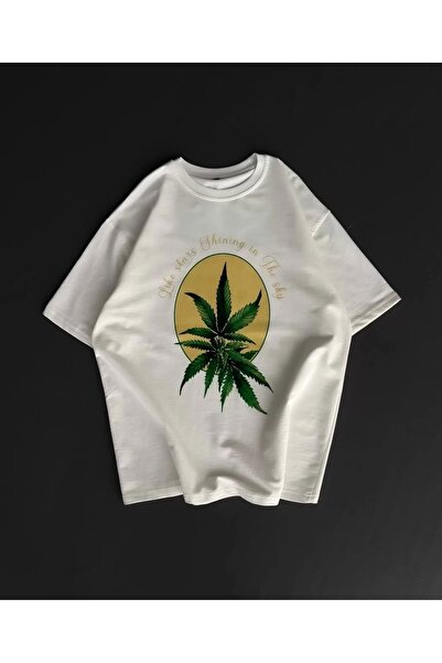 CVS Front and Back Printed Oversize Crew Neck T-Shirt - White