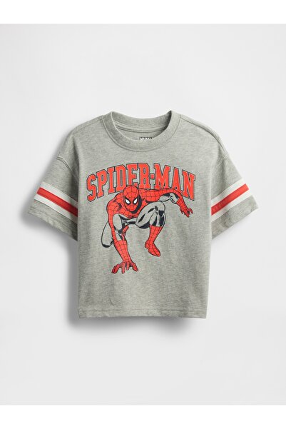 GAP Erkek Bebek Açık Gri Baby & Toddler Marvel Grafik T-Shirt