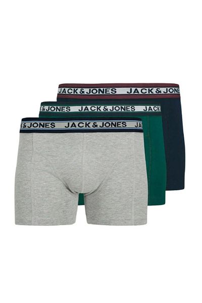 Jack & Jones Men's 3-Pack Colorful Logo Boxer Pack