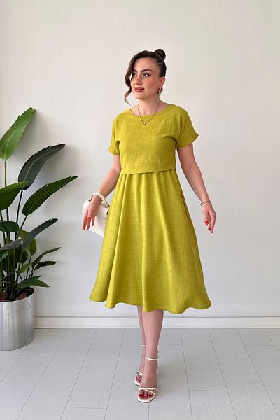 MaziButik Φόρεμα Team Look Πράσινο