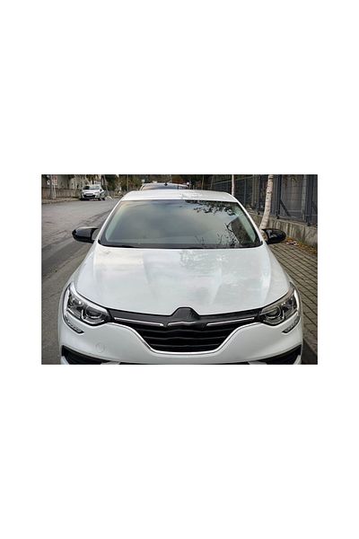 ideal STORE Set of 2 idealSTORE BATMAN type Mirror Covers for Renault Megane IV 2016->, Piano Black color - Ne