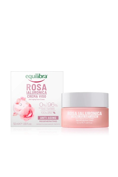 Equilibra Rosa Hialuronic Cremă Pentru Față Antiaging, 50 ml, Equilibra