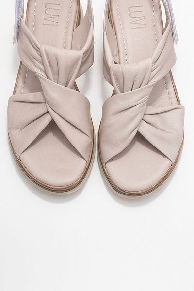 LuviShoes Oara Stone Skin Genuine Leather Women's Sandals