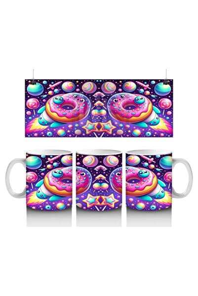 Luluyen Cosmic Donut Planets Mug Cup That Makes Children Love Milk