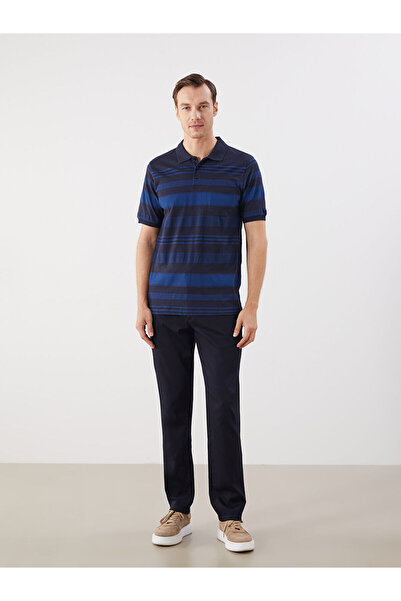 LC Waikiki Чоловіча футболка з коміром-поло та кольоровими вставками