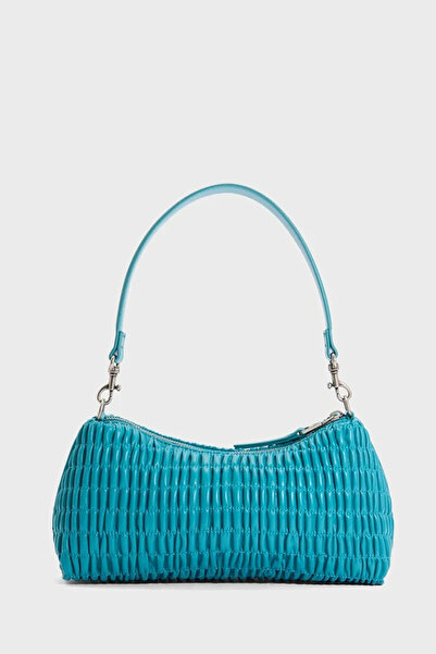 Calvin Klein Ruched Drop Shoulder Bag Women's Green Shoulder Bag Lv04K3088G-Xt6