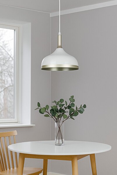 G'Shine Avize Cosmos Beyaz Içi Gold Özel Tasarım Modern Dekoratif Cafe Mutfak...