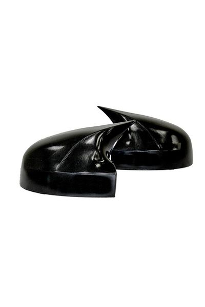 ideal STORE Set 2 Capace Oglinzi tip BATMAN idealSTORE pentru Dacia Sandero 2009-2020, culoare Piano Black - Neg