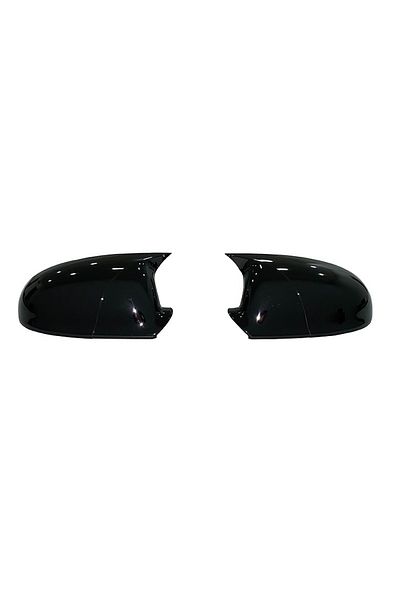 ideal STORE Set of 2 idealSTORE BATMAN type Mirror Covers for Volkswagen Golf V 2003-2009, Piano Black color -