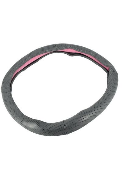 ideal STORE Husa de volan PREMIUM cu Gaurele, Marimea M 37-39cm, Imitatie de piele pentru un aspect placut al ma