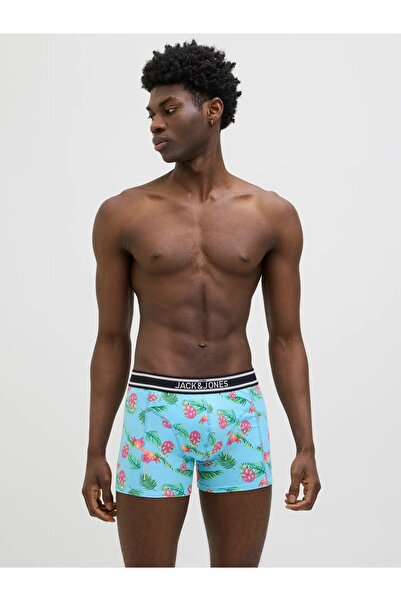 Jack & Jones 3'lü Desenli Boxer Paketi