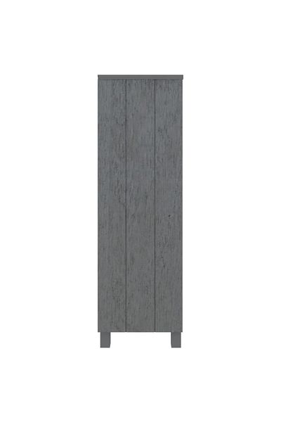 vidaxl Book Cabinet HAMAR Dark Grey 85x35x112 cm Solid Wood Pine