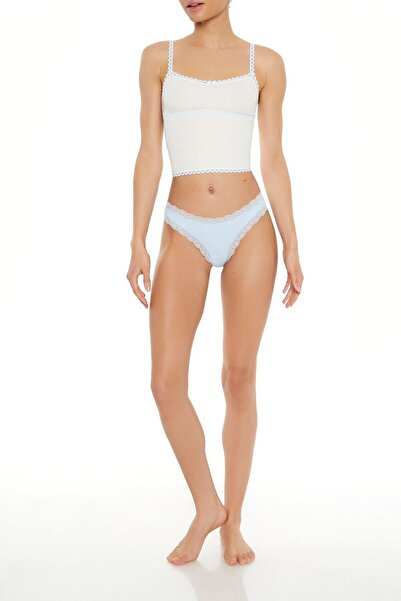 Forever 21 Dikişsiz Dantel Kenarlı Tanga Külot