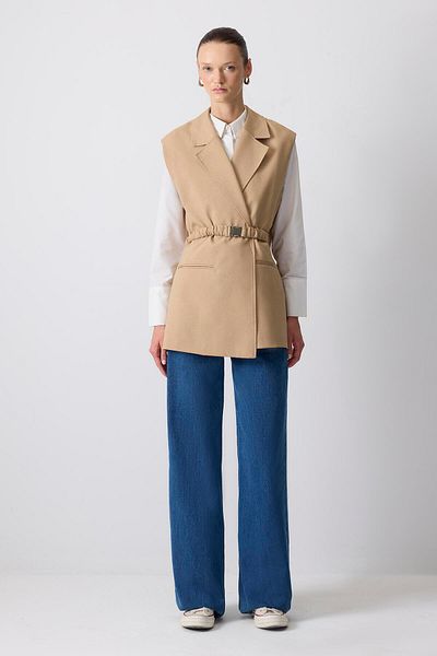 Touché Privé Belted Double-Breasted Vest