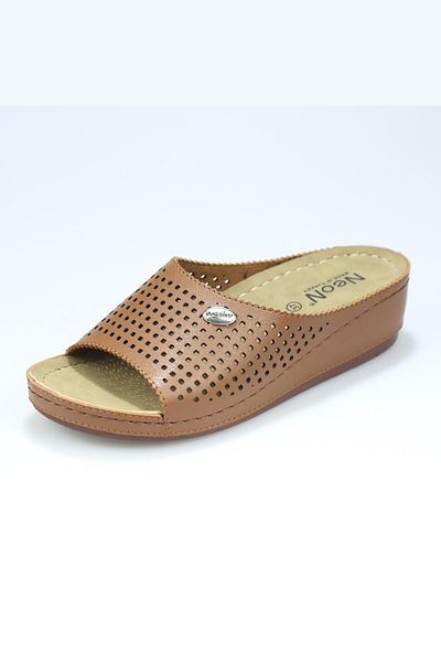 Neon Shoes Criminal Women's Stylish Laser Patterned Daily Orthopedic Sole Slippers Guest Young Mother Out Home Slippers