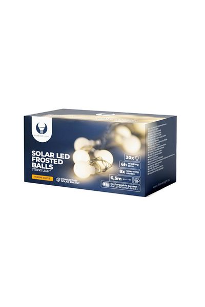 Forever Ghirlandă cu lumini solare cu 30 de becuri LED, Forever Light 94580, lungime 6,5 m, panou solar, baterie