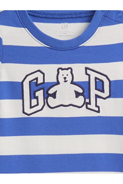 GAP Bebek Mavi Logo Raglan Tulum