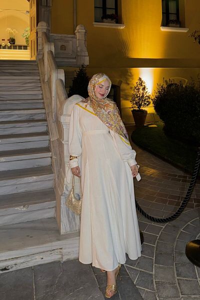 lurex moda Λινό φόρεμα Princess Model